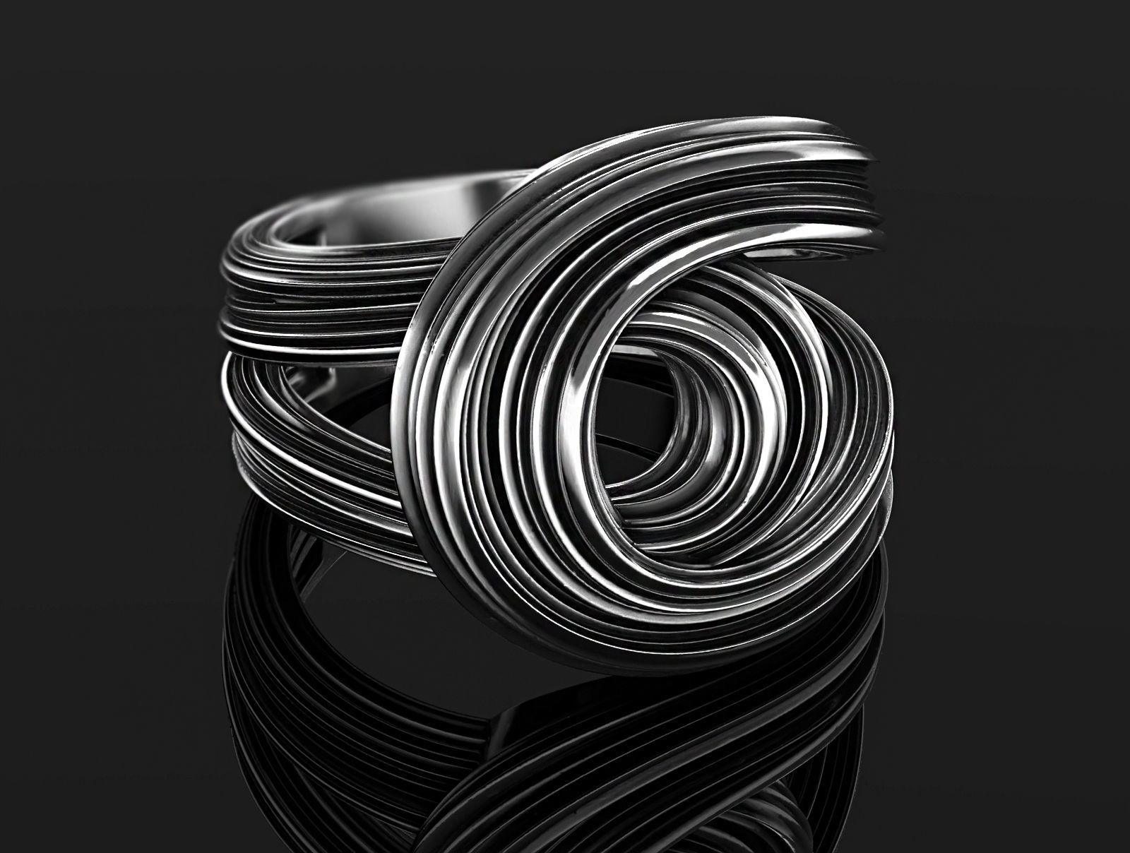 Merger ring  3D print model_6