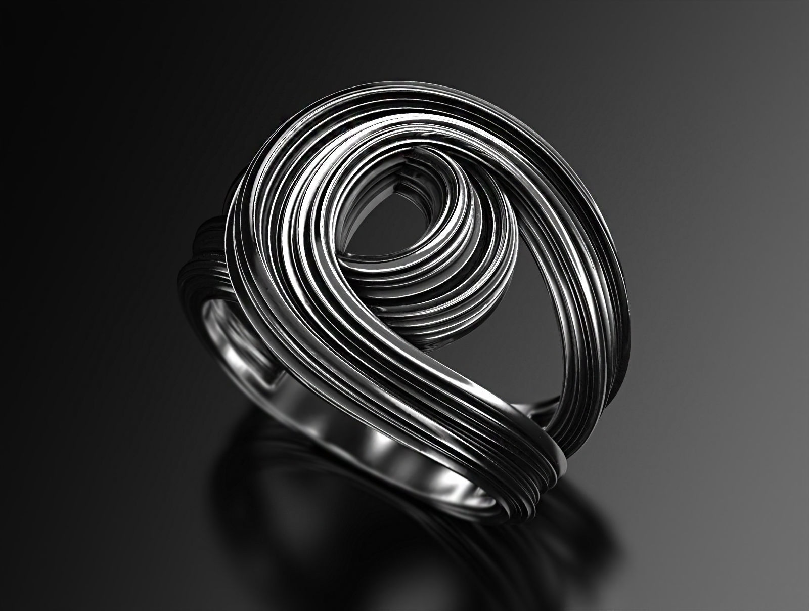 Merger ring  3D print model_2