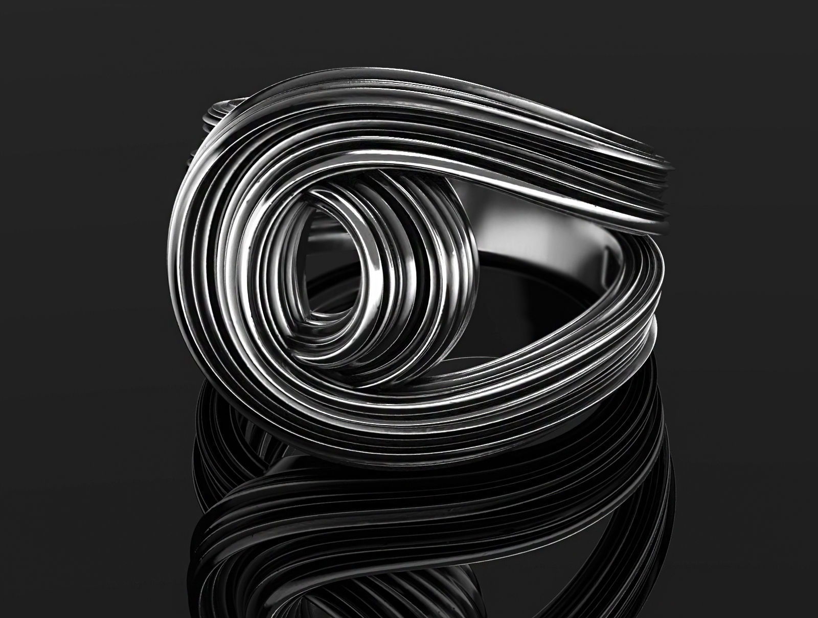 Merger ring  3D print model_7