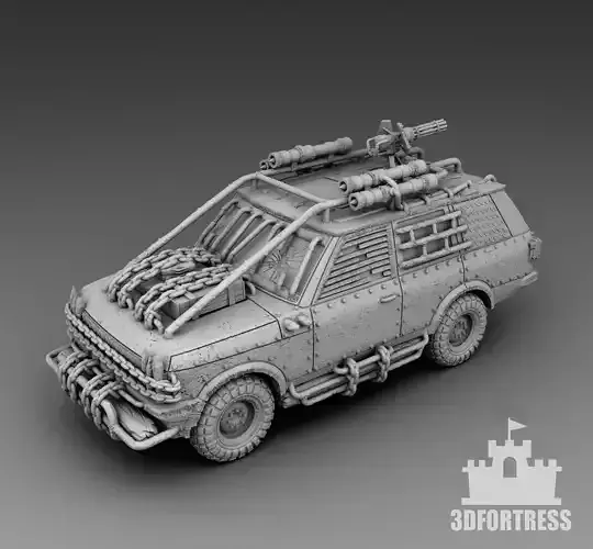Reinforced pickup truck 3D print model