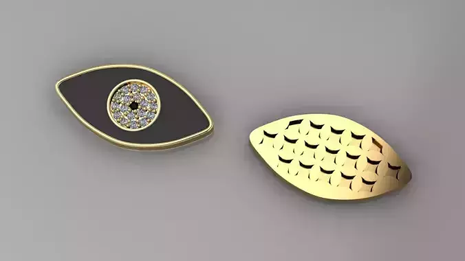 eye necklace 3D print model