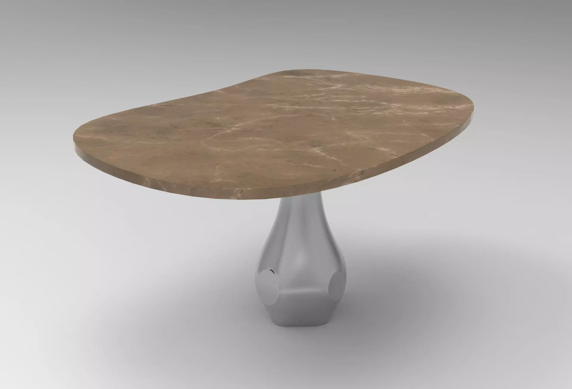 Honfi Dining Table Low-poly 3D model_0