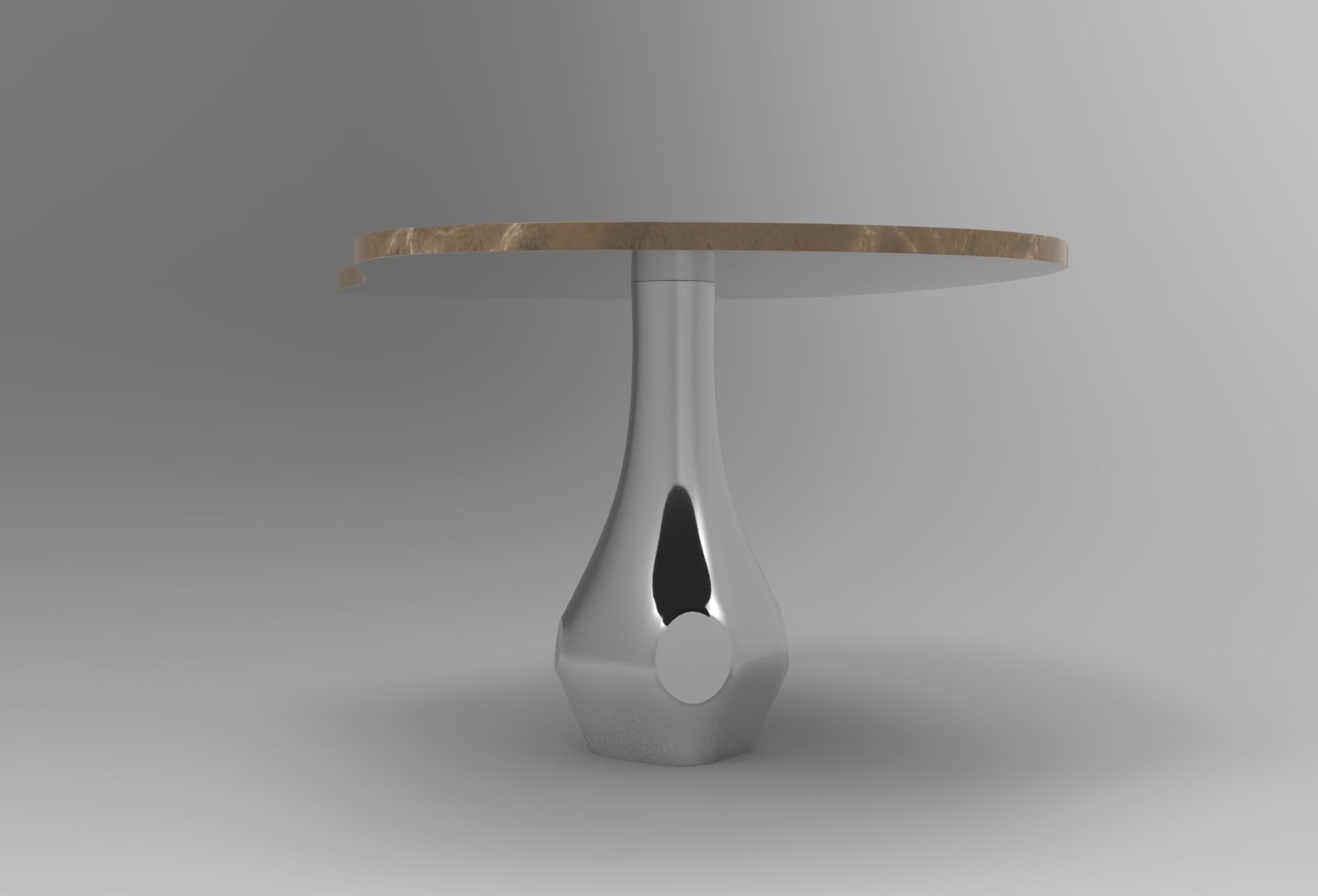 Honfi Dining Table Low-poly 3D model_4