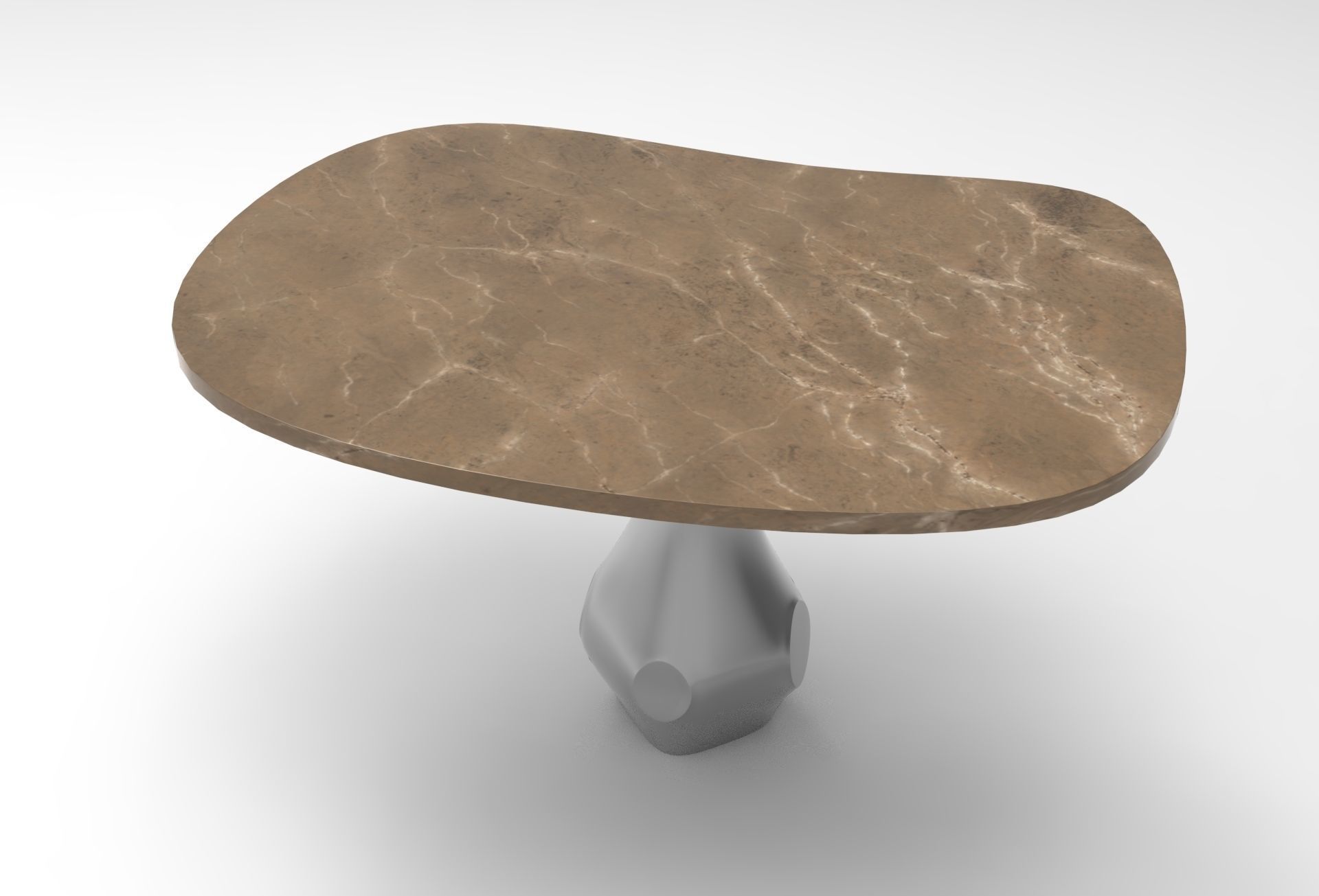 Honfi Dining Table Low-poly 3D model_3