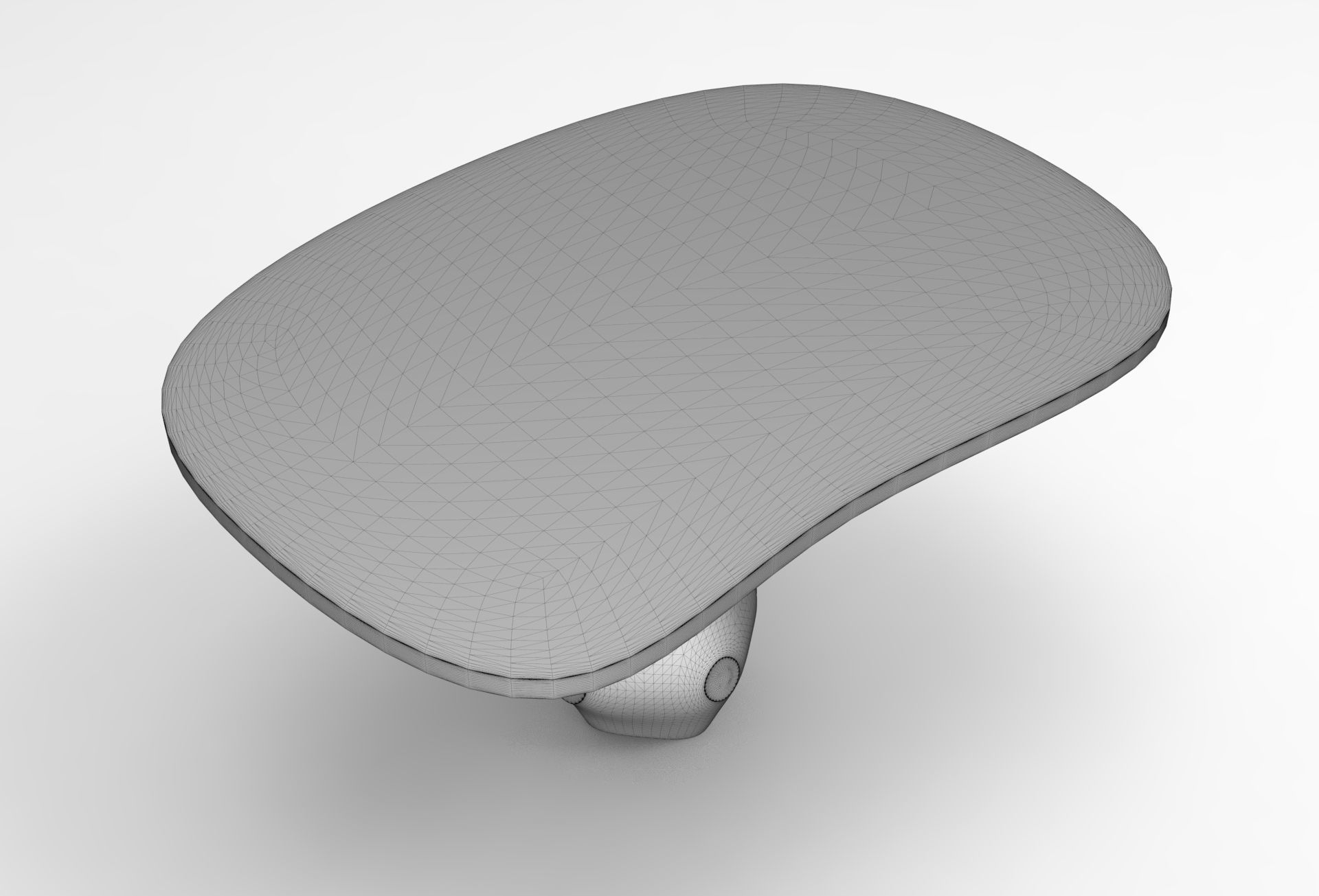 Honfi Dining Table Low-poly 3D model_6