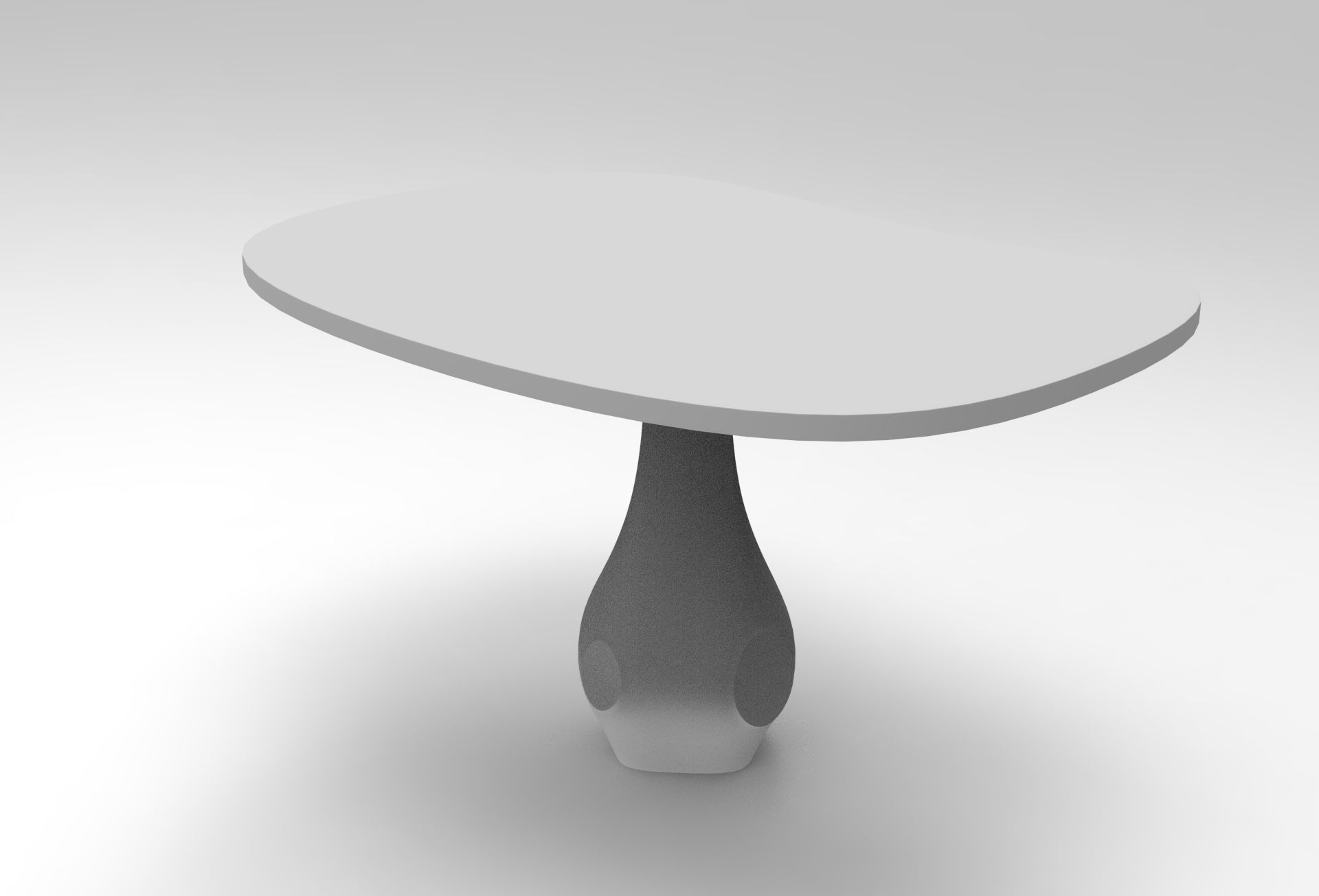 Honfi Dining Table Low-poly 3D model_7