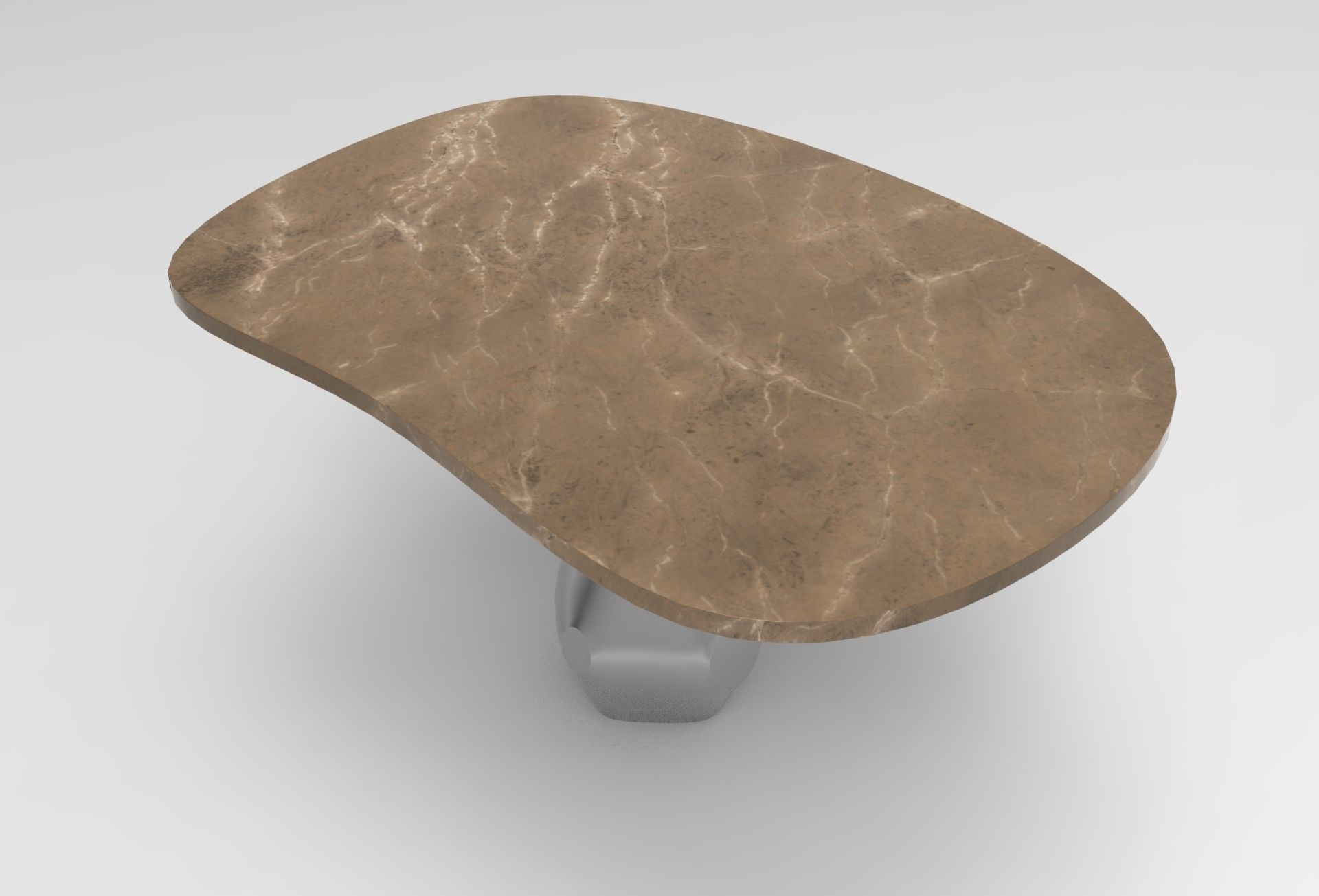 Honfi Dining Table Low-poly 3D model_1