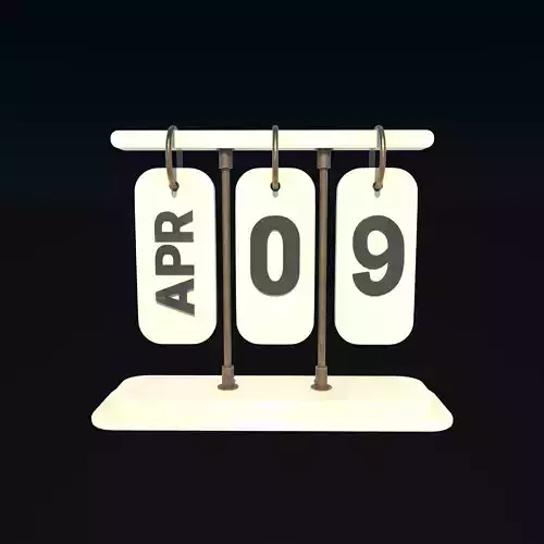  Desk Calendar model 3D model