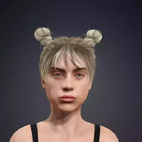 billie Eilish 3D Model - Hyper Realistic