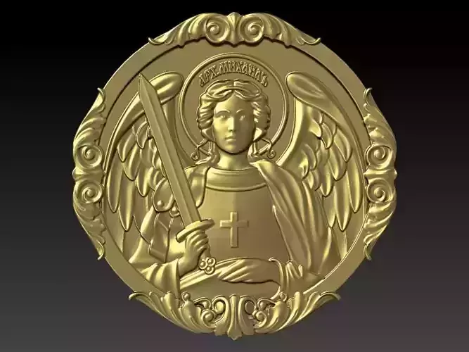 St Michael Archangel Pendant Necklace Charm Bracelet Jewelry 3D print model