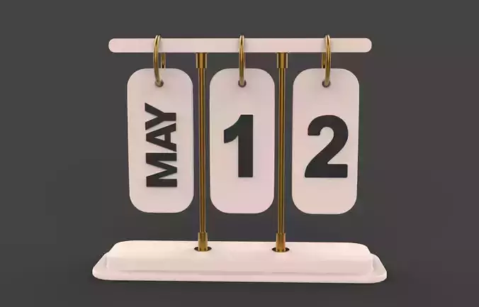 Desk Calendar model 3D model