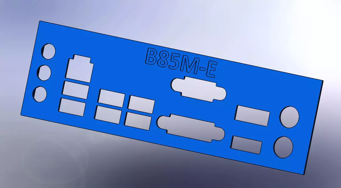 PLACA ESPELHO MODELO B85M-E PARA CPU 3D print model