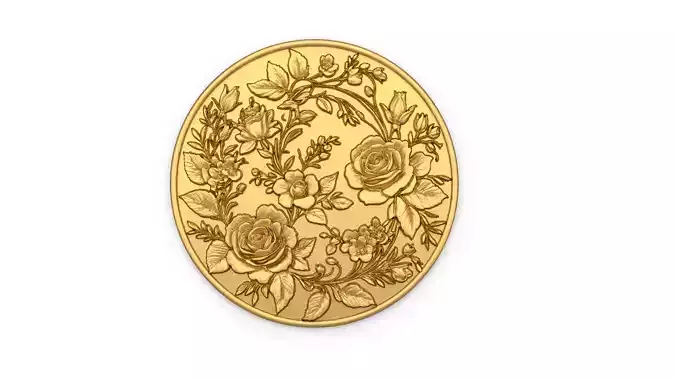 Classic Rosette carved decor ornament 515