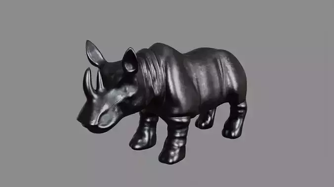 Rhinoceros Decoration Figurine