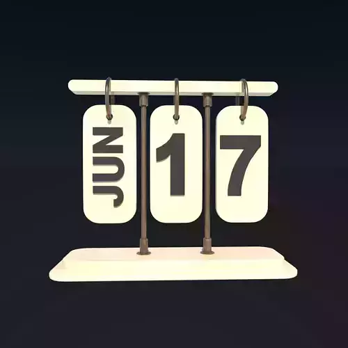 Desk Calendar model 3D model