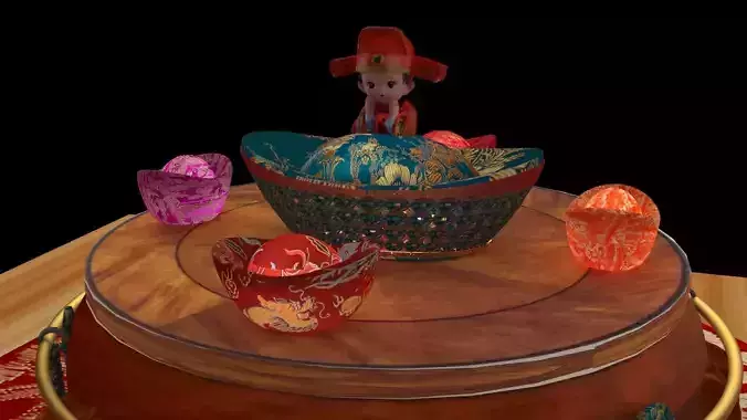 Chinese wedding doll groom 