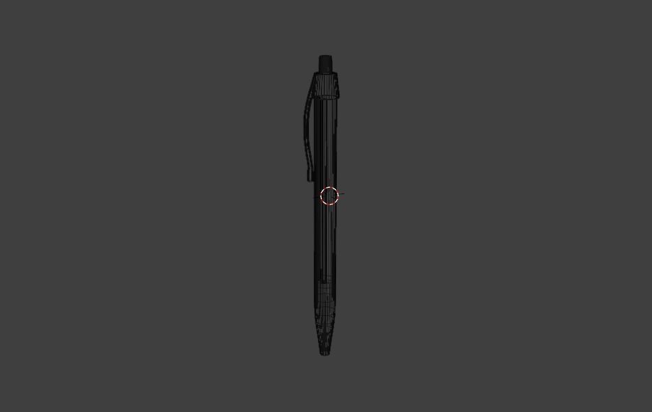 pen in 3d Low-poly 3D model_4