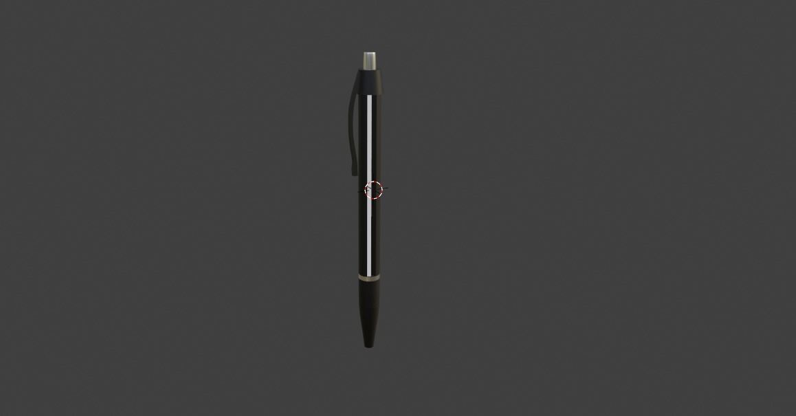 pen in 3d Low-poly 3D model_1