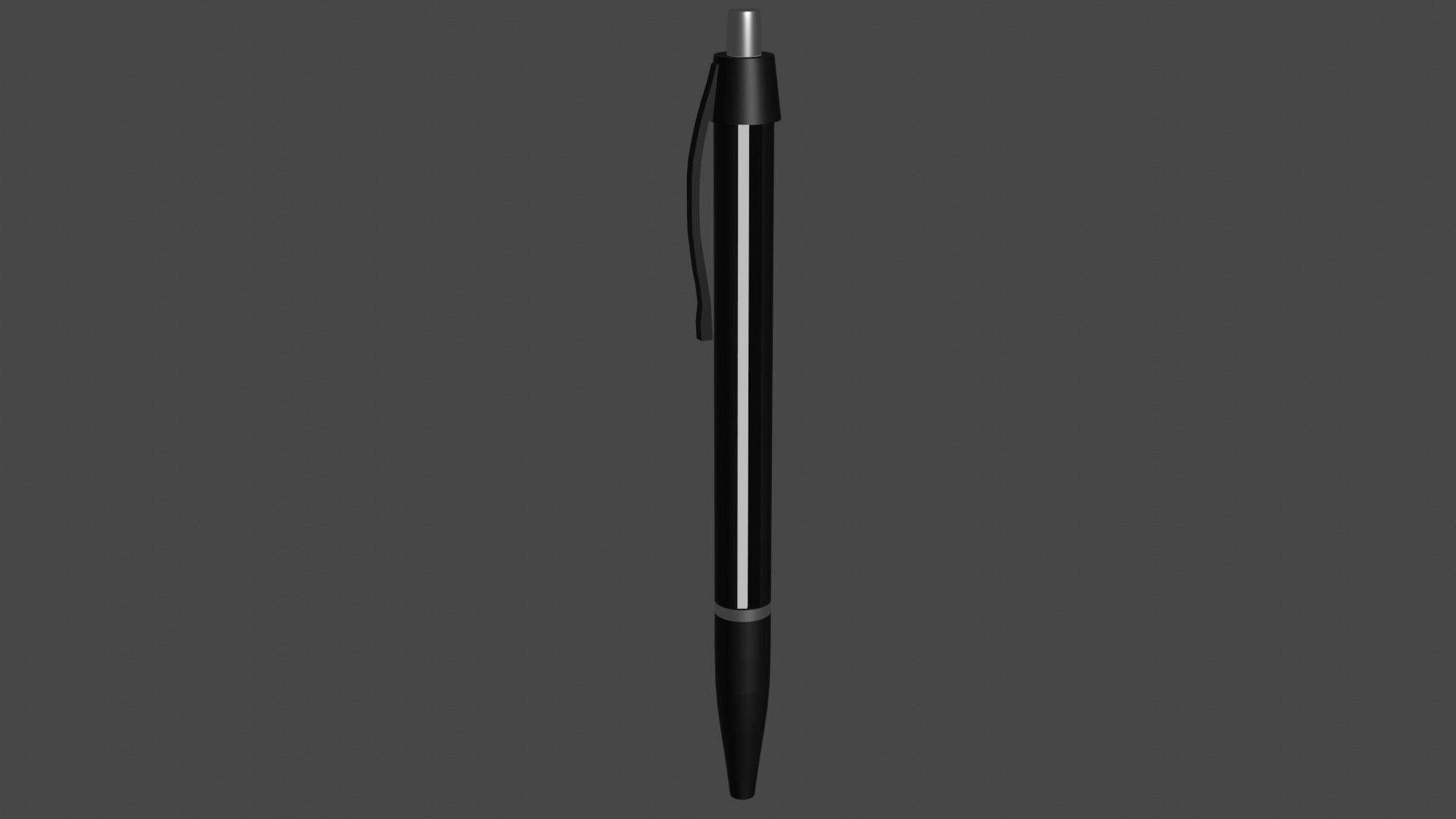 pen in 3d Low-poly 3D model_2