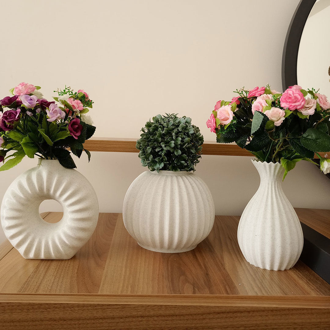 Modern flower pot collection 3D print model_1