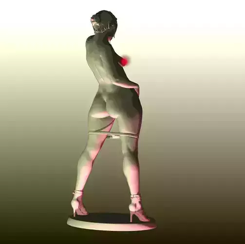 Molly nude female figurine for 3D printing 3D print model