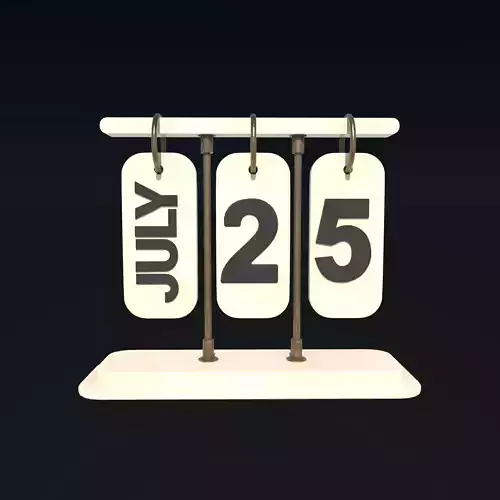 Desk Calendar model  3D model