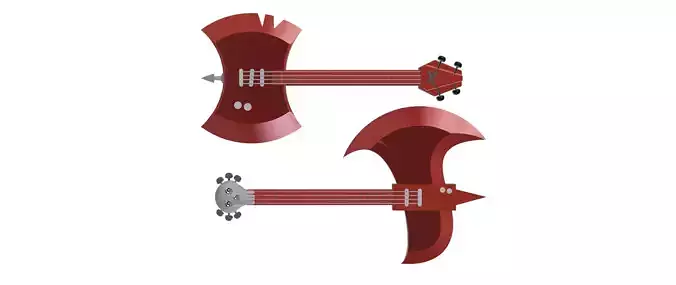 Marceline and Marshall Lee Bass pack - Adventure time 3D print model