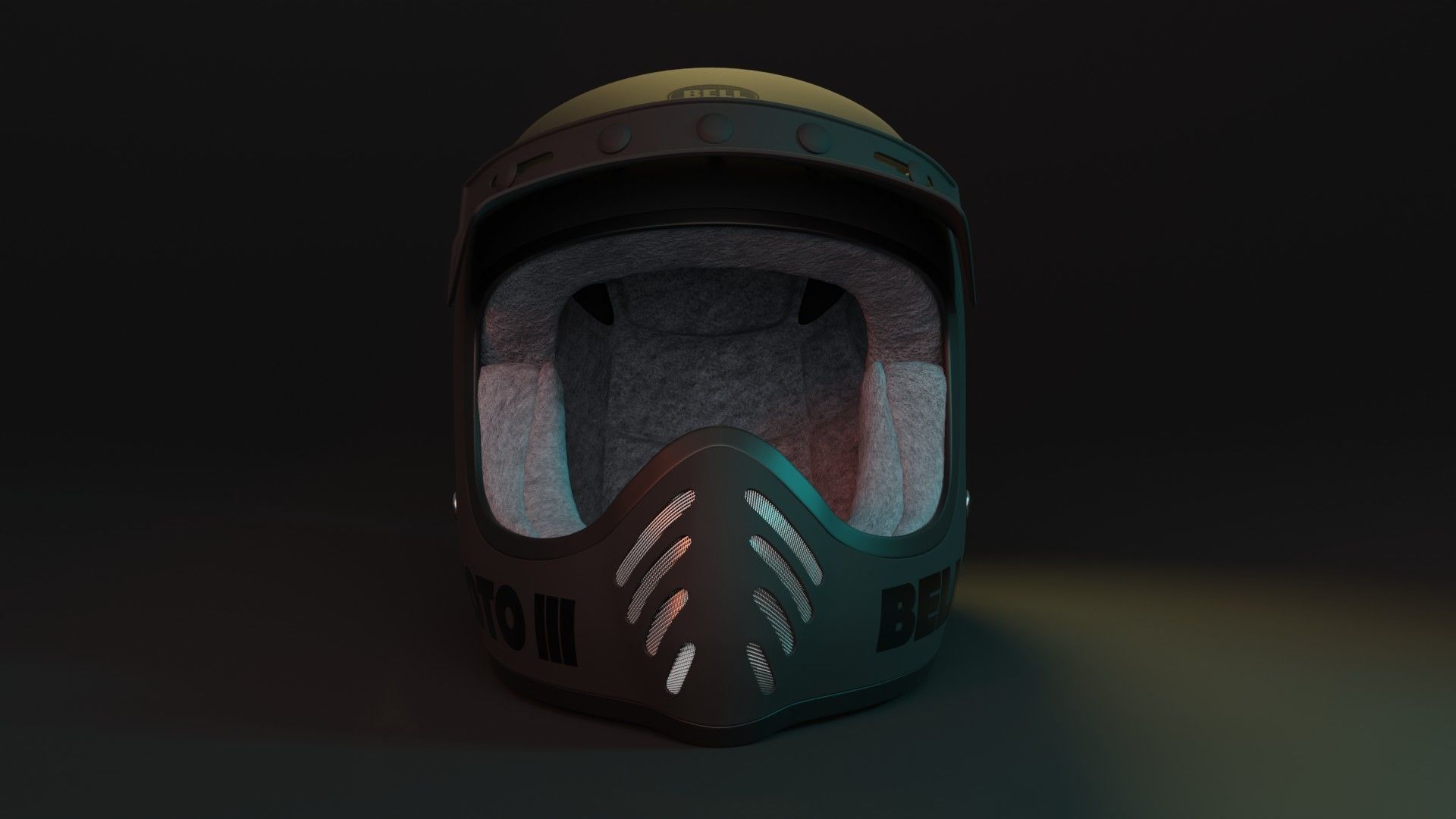 Helmet Bell Moto 3 3D model | CGTrader