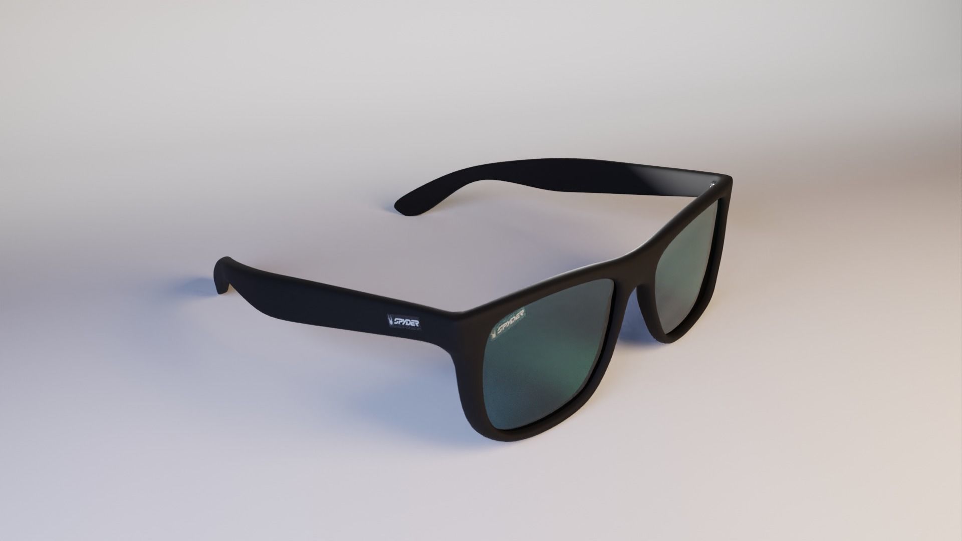 Ray-Ban Glasses Justing Classic Low-poly 3D model_2