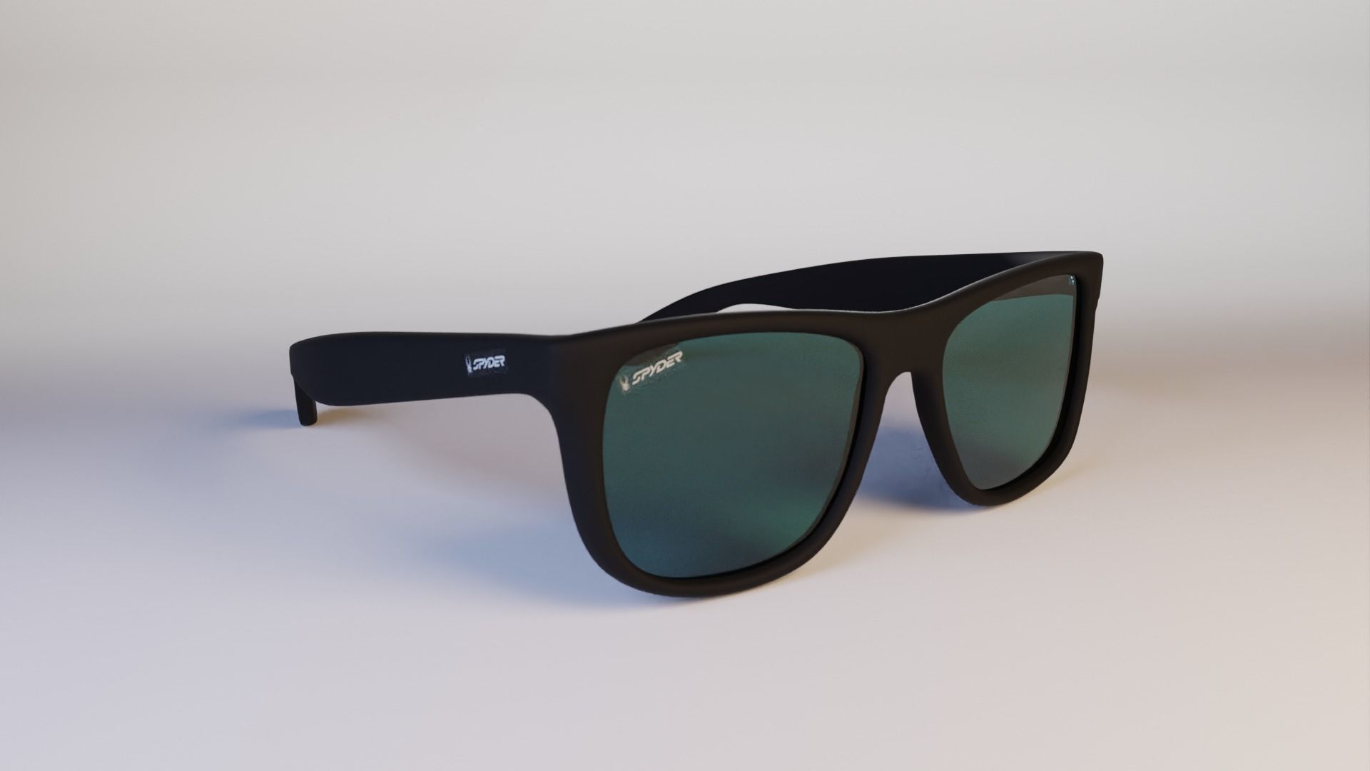 Ray-Ban Glasses Justing Classic Low-poly 3D model_3