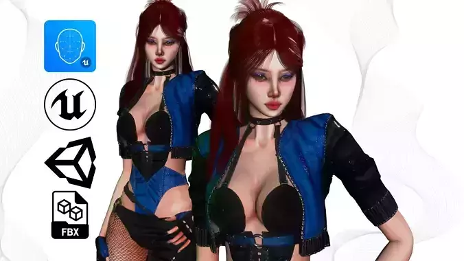 Futuristic Woman - GameReady