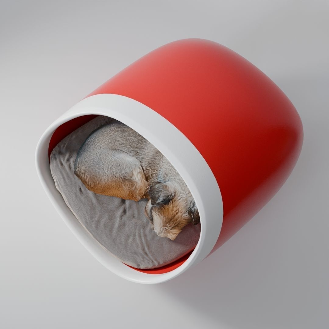 Dog Cat Bed - Blender  Free 3D model_6
