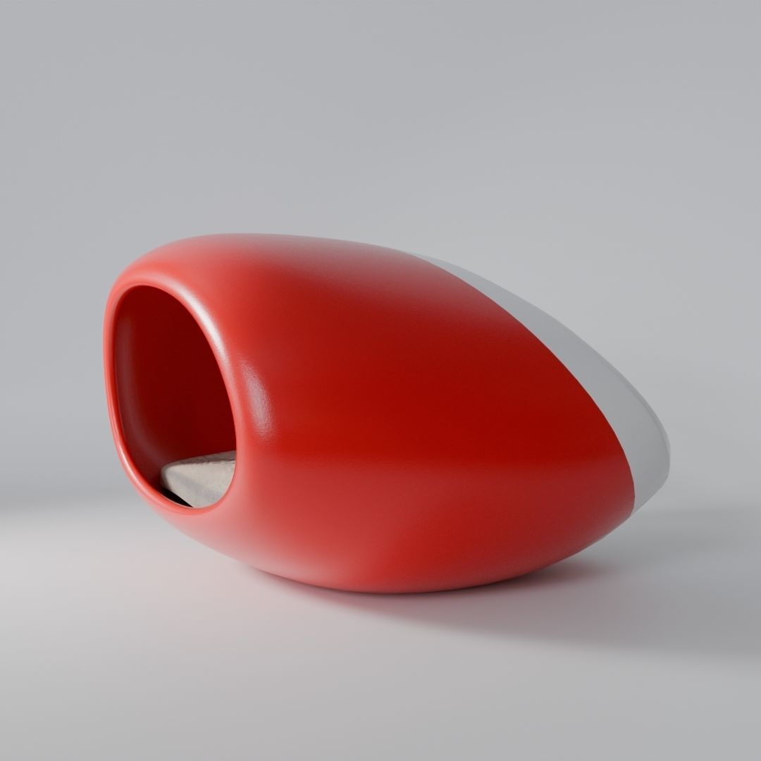 Dog Cat Bed - Blender  Free 3D model_5