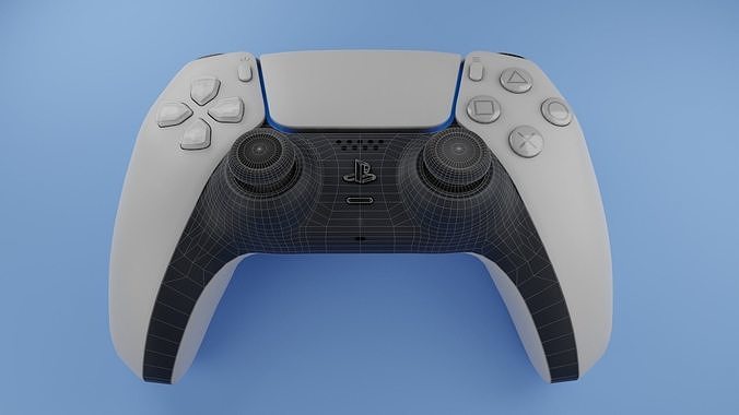 PS5 DualSense Controller Low-poly 3D model