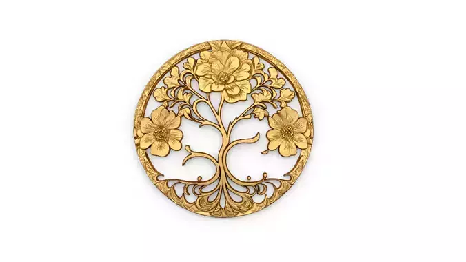 tree of life carved decor