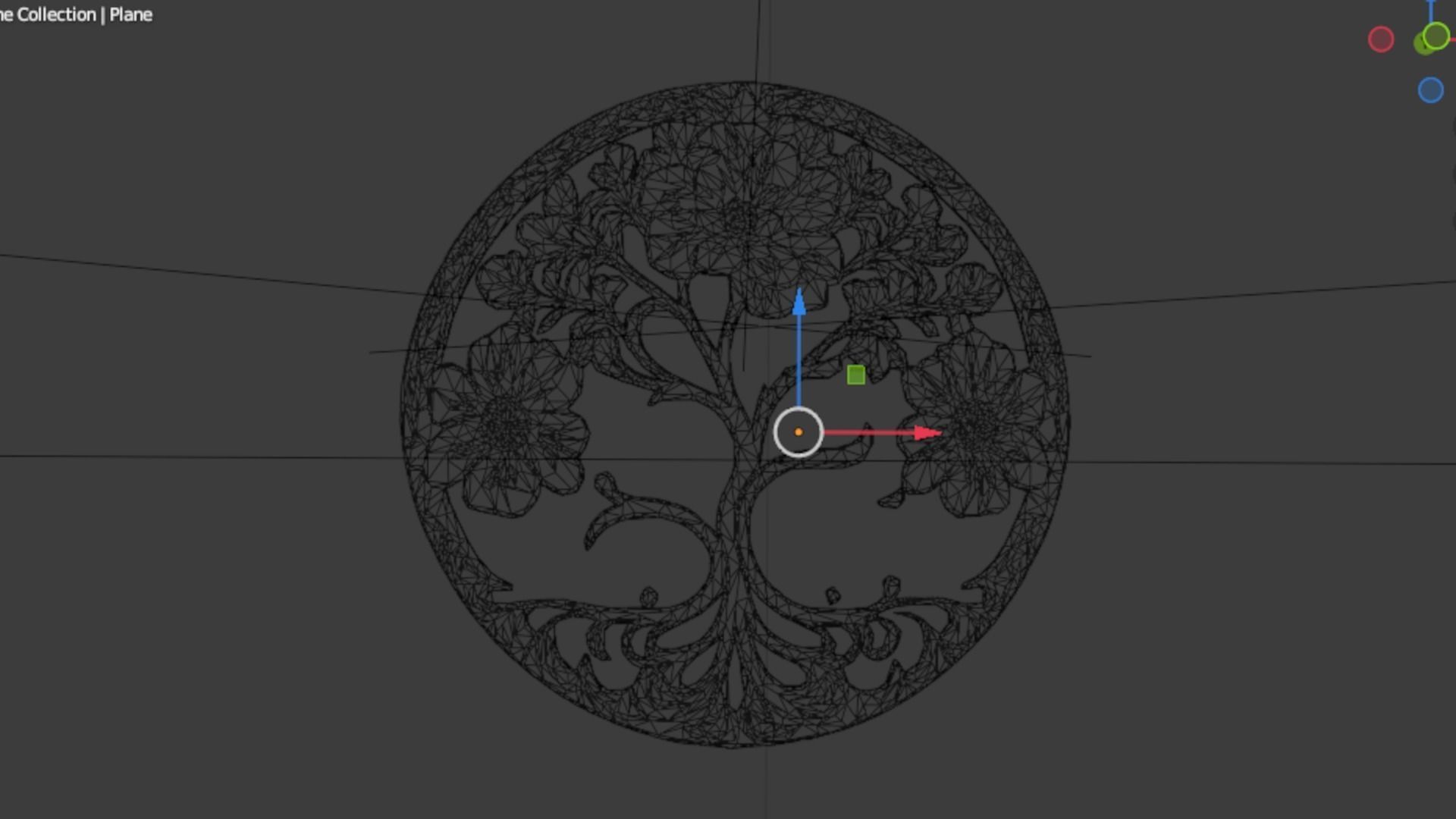 tree of life carved decor 3D print model_5