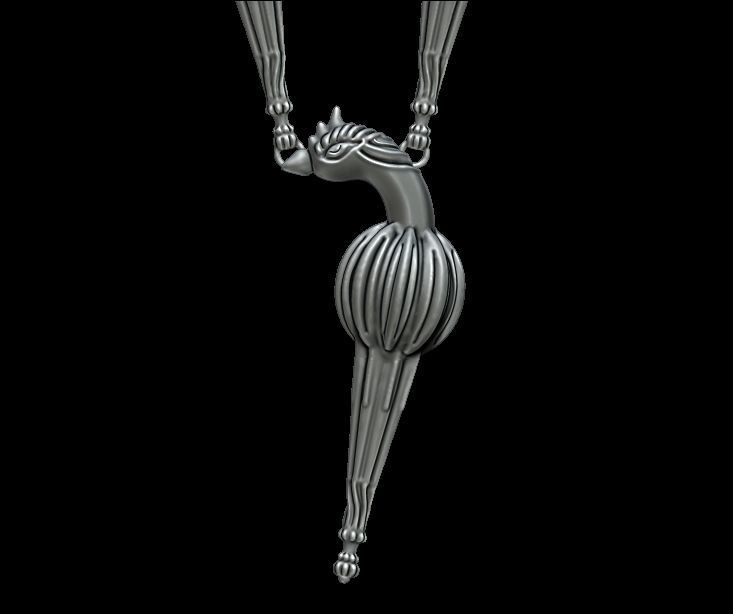 Peacock Necklace 3d Model 3D print model_15