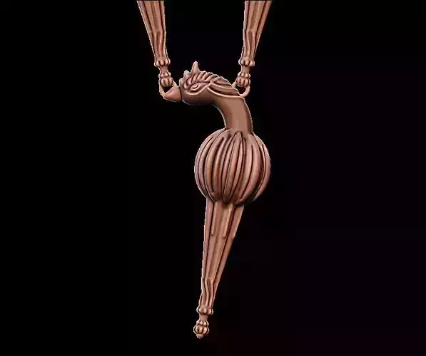 Peacock Necklace 3d Model