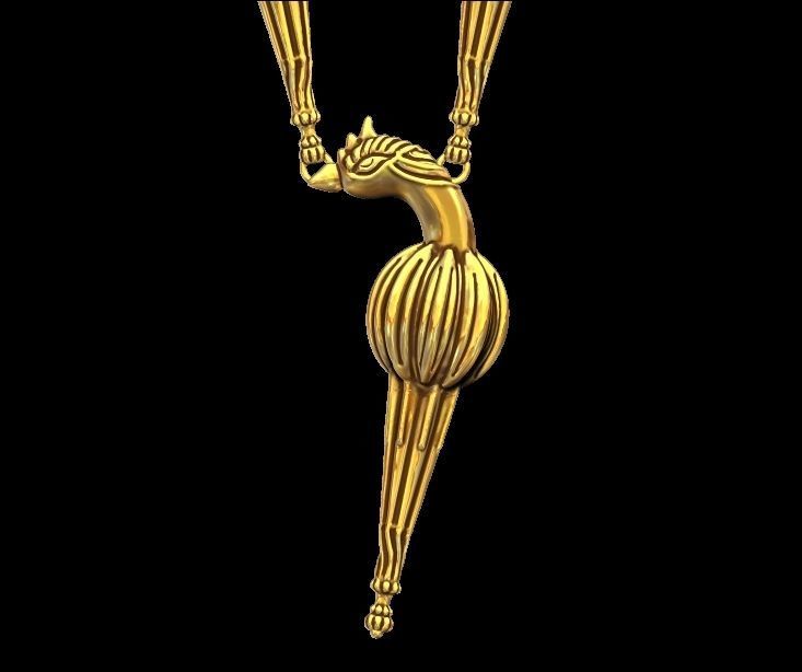 Peacock Necklace 3d Model 3D print model_1