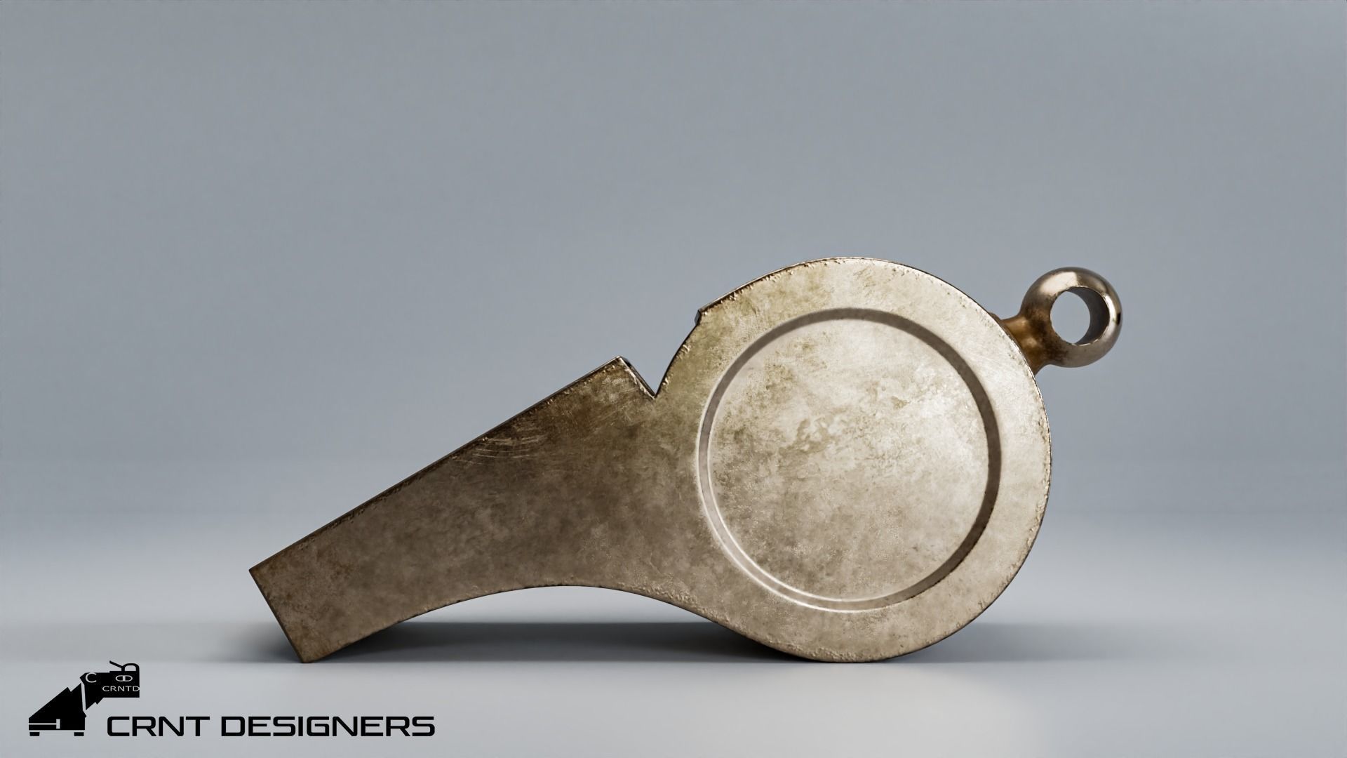 Metal Whistle 3D model_3