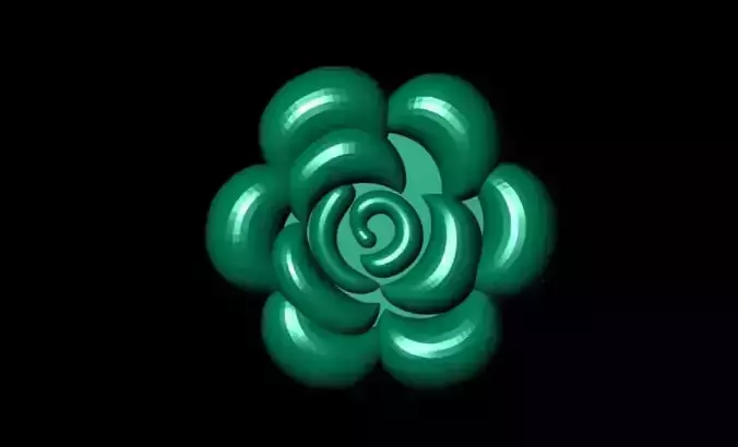 3D Flower STL printable model