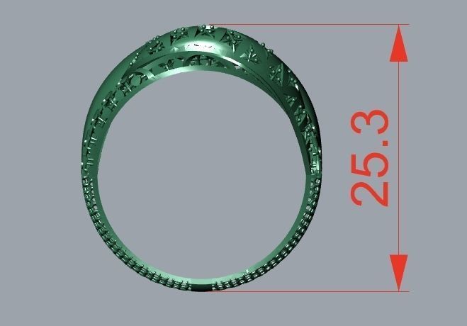 rings 3D print model_2