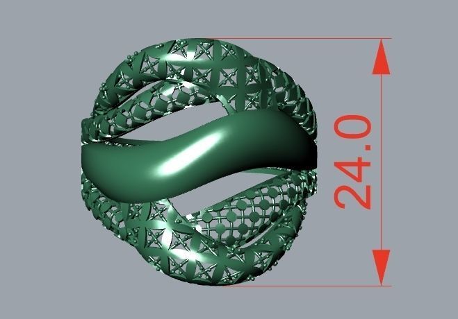 rings 3D print model_1