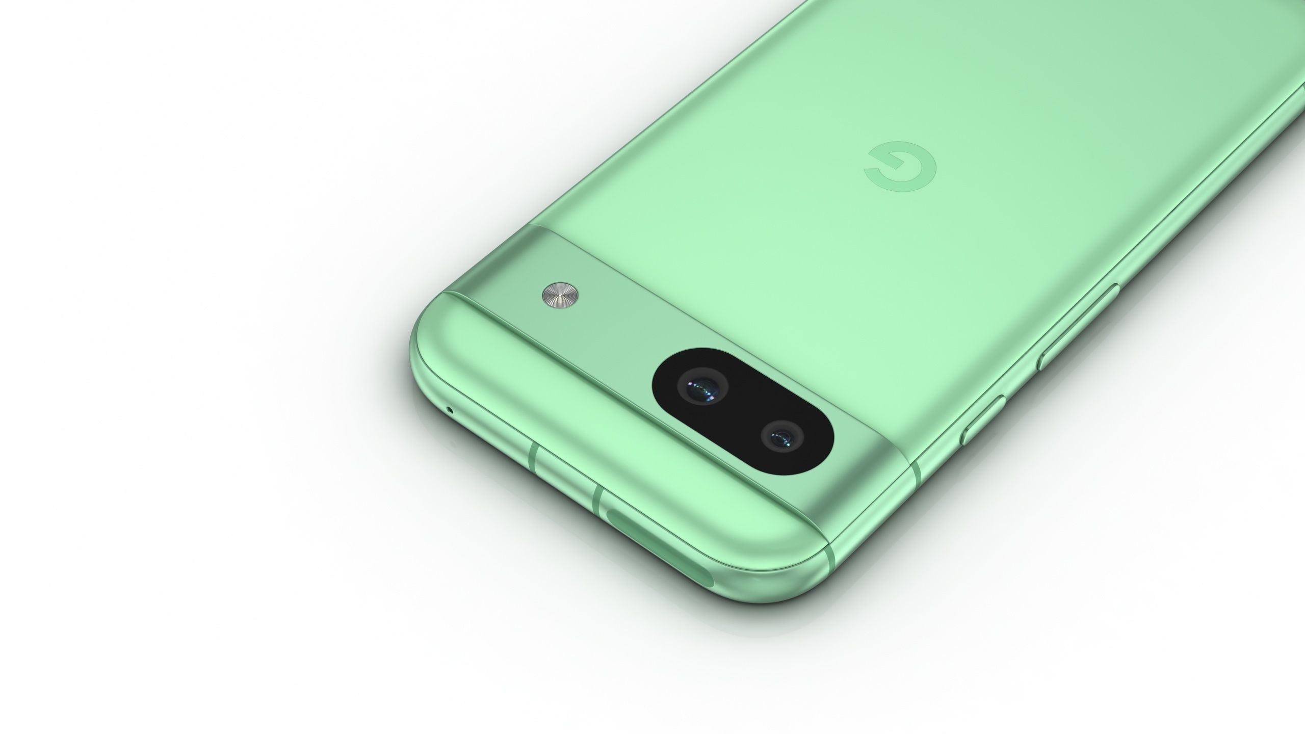 Google Pixel 8a Aloe Low-poly 3D model_11