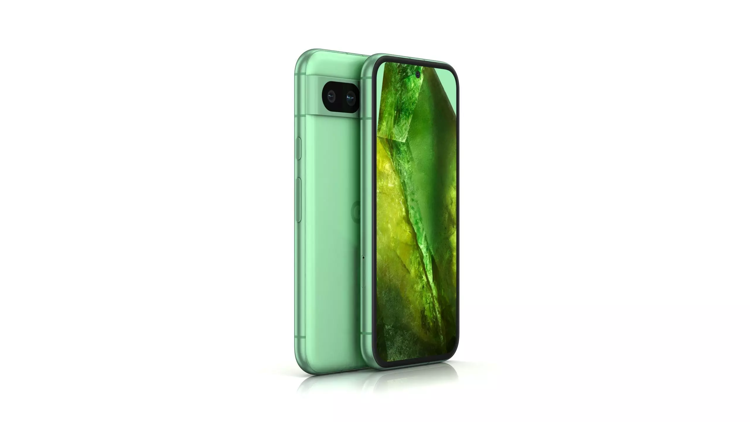 Google Pixel 8a Aloe Low-poly 3D model_0