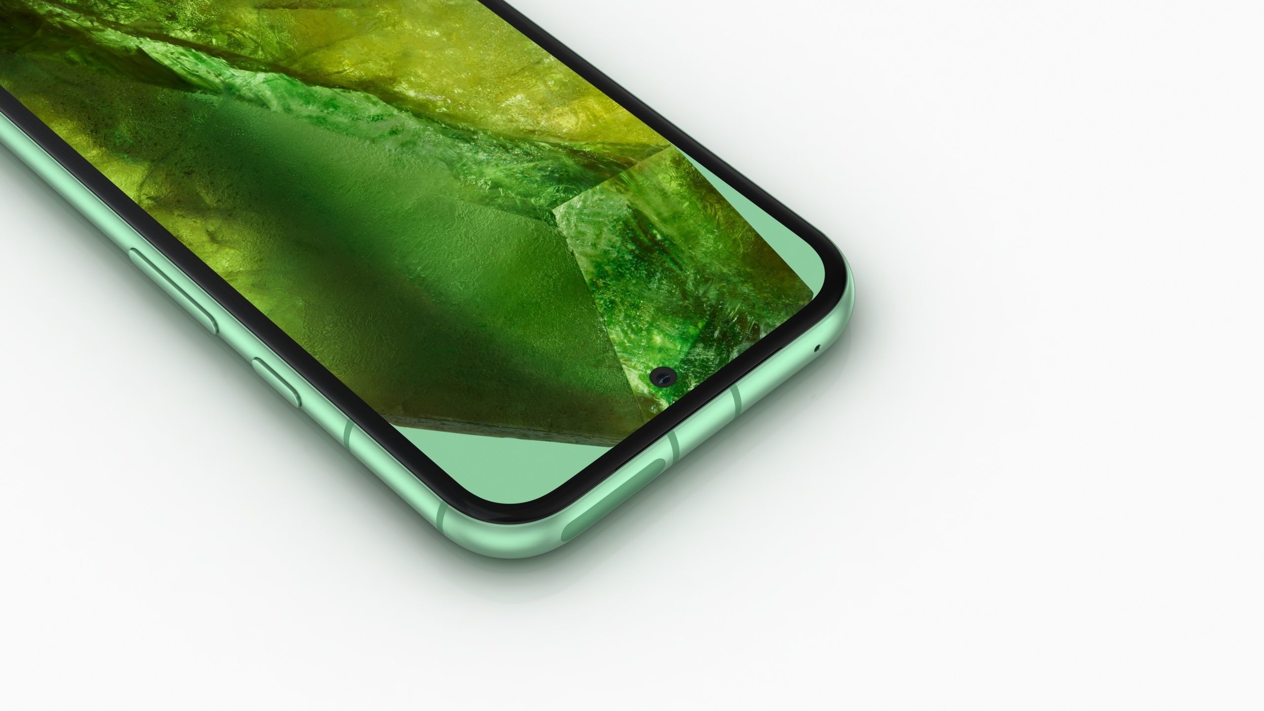 Google Pixel 8a Aloe Low-poly 3D model_10