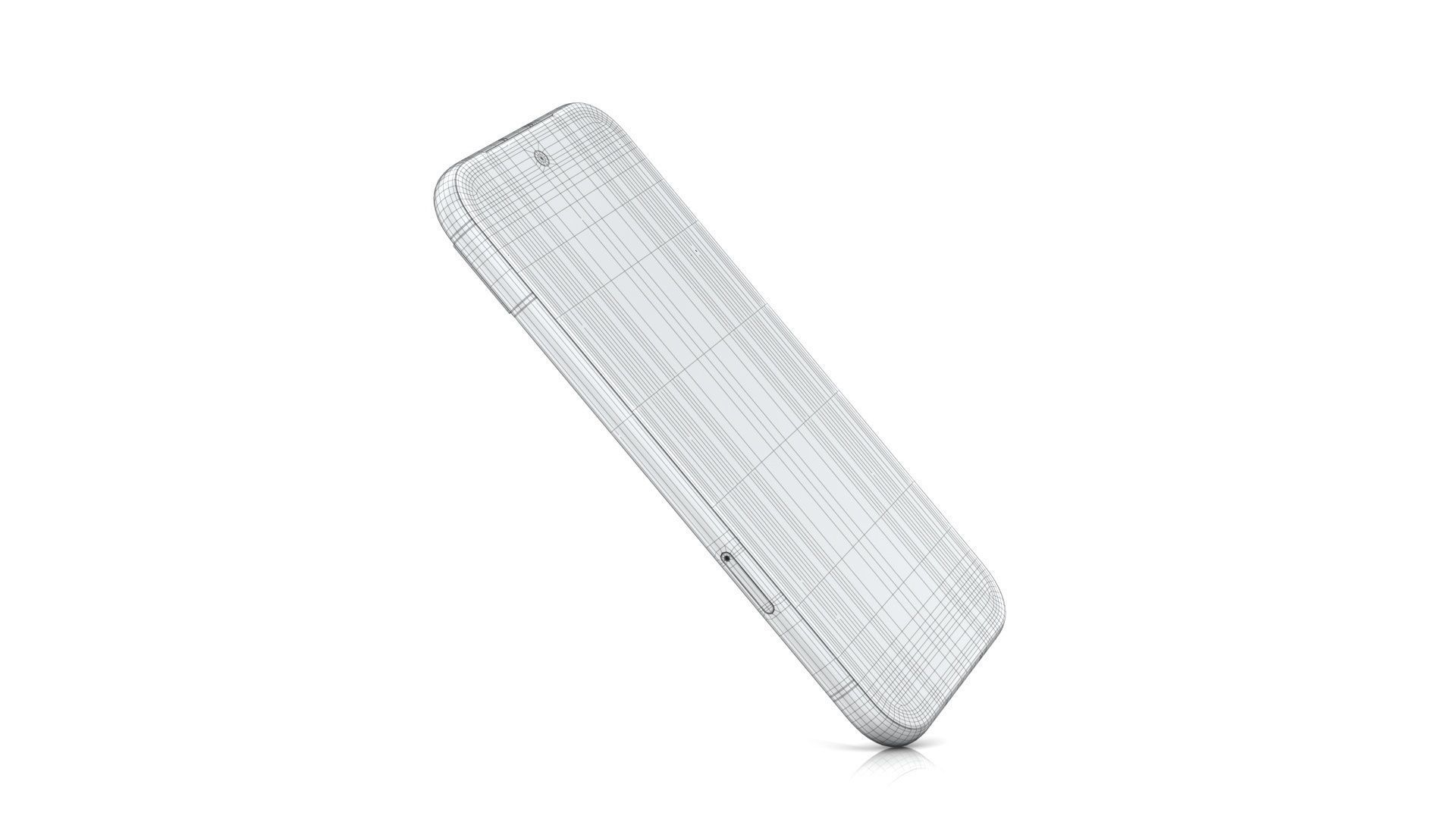 Google Pixel 8a Aloe Low-poly 3D model_18