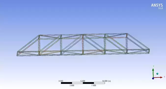 Bridge truss frame 3d model for mechanical design 3D print model