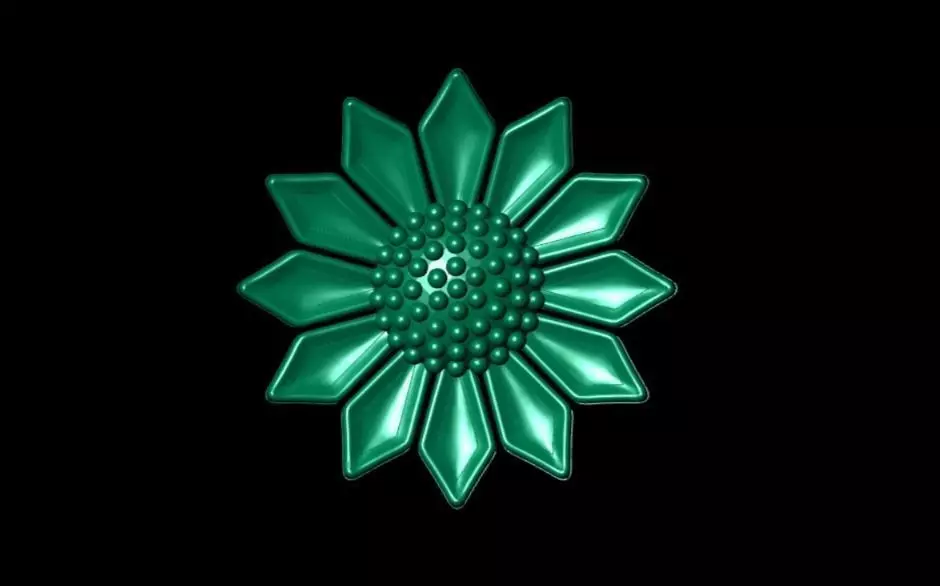 3D Flower 4 - Printable Model 3D print model_0