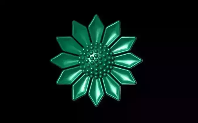 3D Flower 4 - Printable Model 3D print model 3D Flower 4 - Printable Model 3D print model